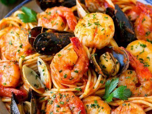 Spicy Seafood Pasta
